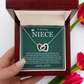 Interlocking Heart Necklace - To My Dear Niece