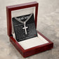 To My Dear Son "Happy Father's Day" Cuban Chain Cross Necklace