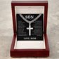 Cuban Chain with Cross Necklace
