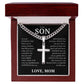 Cuban Chain with Cross Necklace