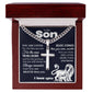 Cuban Chain with Cross Necklace