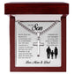 To My Son, Cuban Chain with Cross Necklace