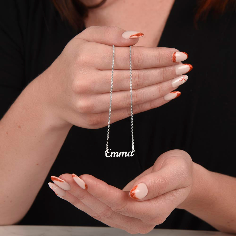 Custom Name Necklace – To My Daughter "Follow Your Dreams"