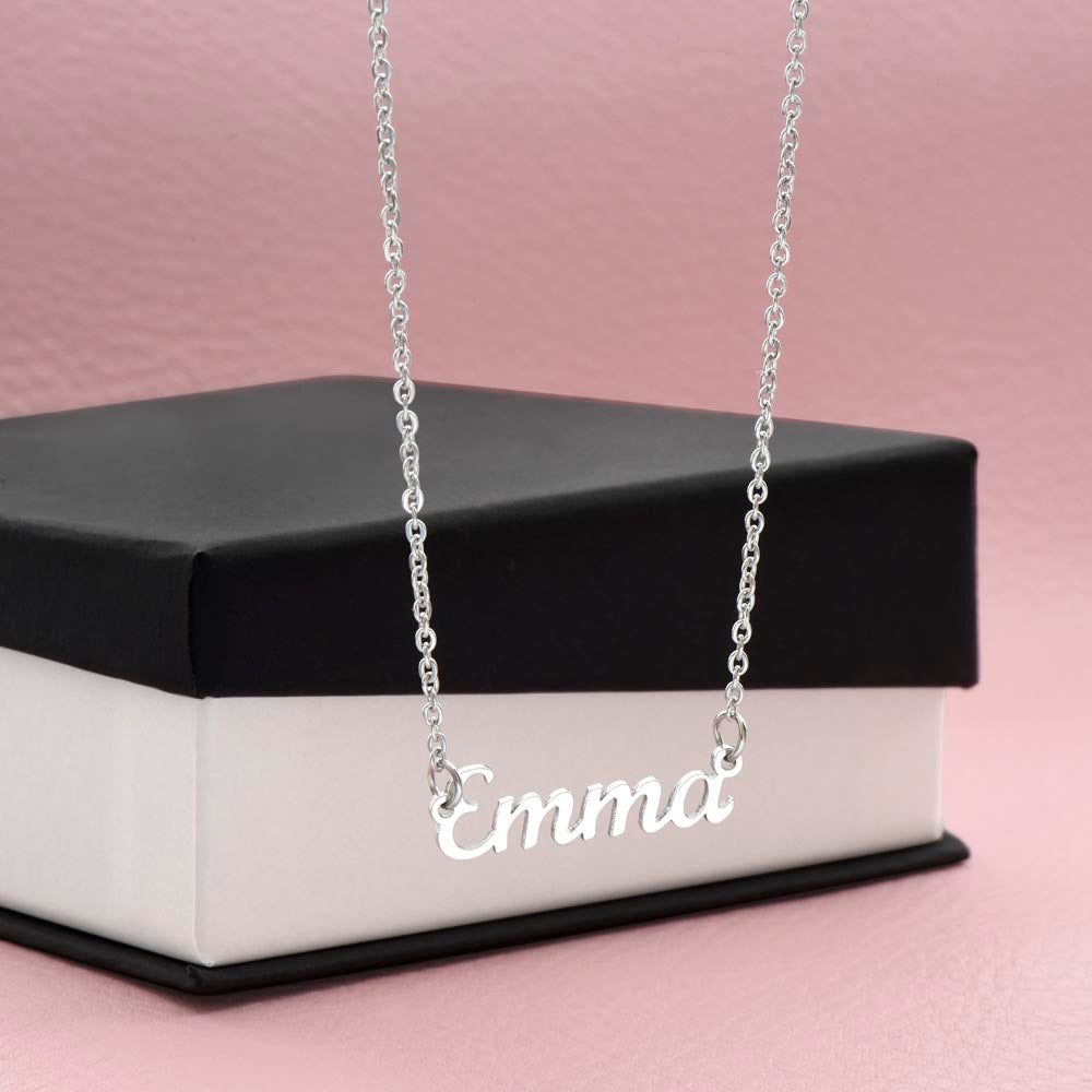 Custom Name Necklace - To My Daughter "I'm Always with You"