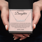 Custom Name Necklace - To My Daughter "I Love You"