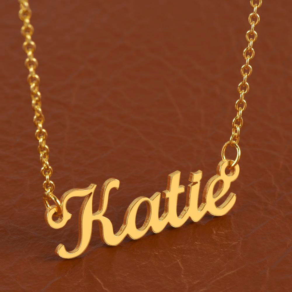Custom Name Necklace – To My Daughter "Follow Your Dreams"