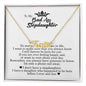 To My Badass Stepdaughter, Custom Name Necklace, Personalized Jewelry for Her