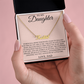 Custom Name Necklace – To My Daughter "Follow Your Dreams"