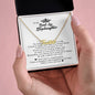 To My Badass Stepdaughter, Custom Name Necklace, Personalized Jewelry for Her
