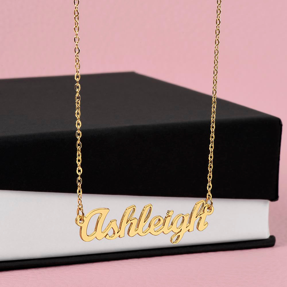 Custom Name Necklace - To My Daughter "Always Believe in Yourself"
