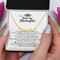 To My Badass Stepdaughter, Custom Name Necklace, Personalized Jewelry for Her