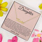 Custom Name Necklace – To My Daughter "Follow Your Dreams"