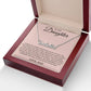 Custom Name Necklace – To My Daughter "Follow Your Dreams"