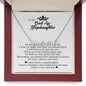 To My Badass Stepdaughter, Custom Name Necklace, Personalized Jewelry for Her