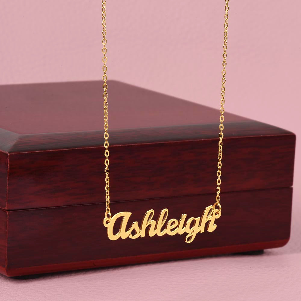 Custom Name Necklace - To My Daughter "Never Forget That I love You"