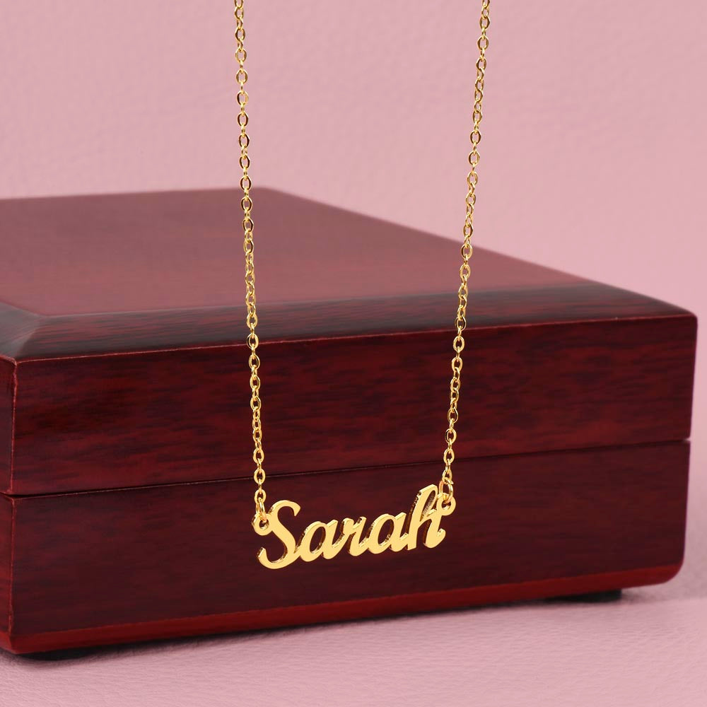 Custom Name Necklace – To My Daughter "Follow Your Dreams"