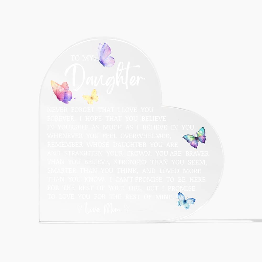 Daughter Keepsake "Believe In Yourself" Lamp of Love
