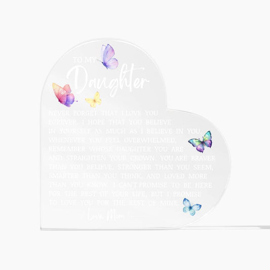 Daughter Keepsake "Believe In Yourself" Lamp of Love