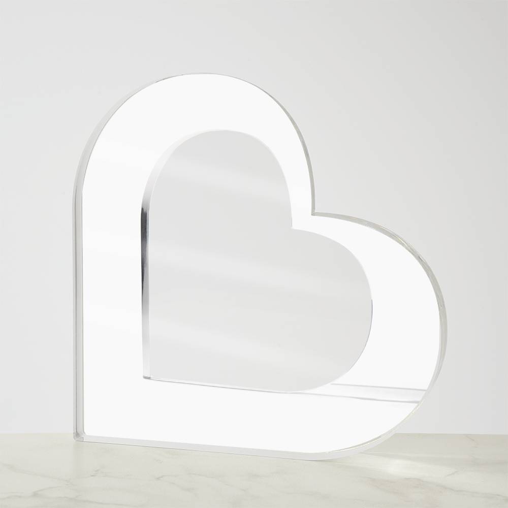 Heart Shaped Acrylic Plaque