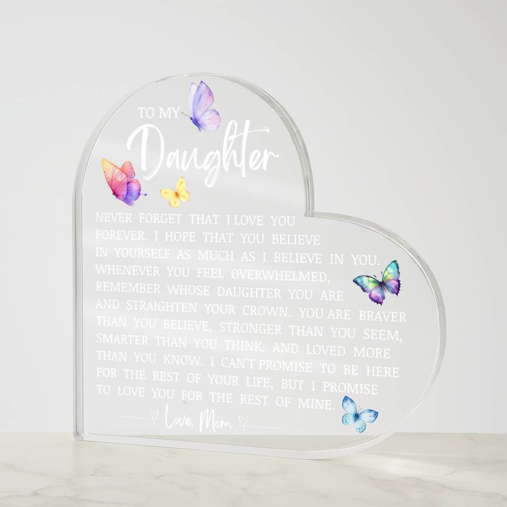 Daughter Keepsake "Believe In Yourself" Lamp of Love