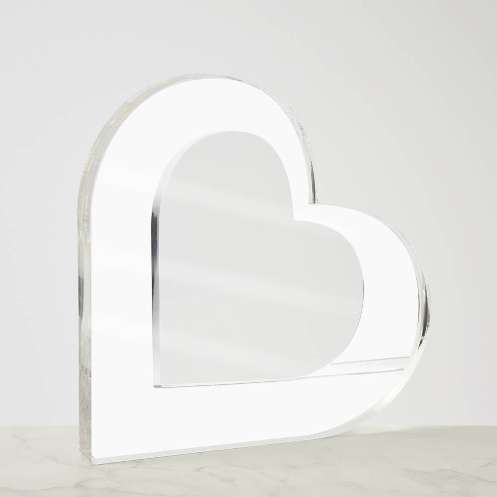 Heart Shaped Acrylic Plaque