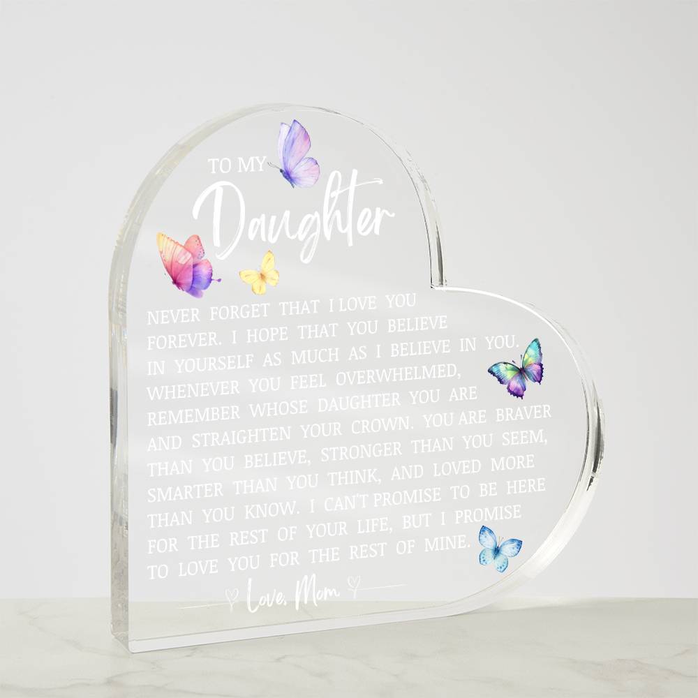 Daughter Keepsake "Believe In Yourself" Lamp of Love