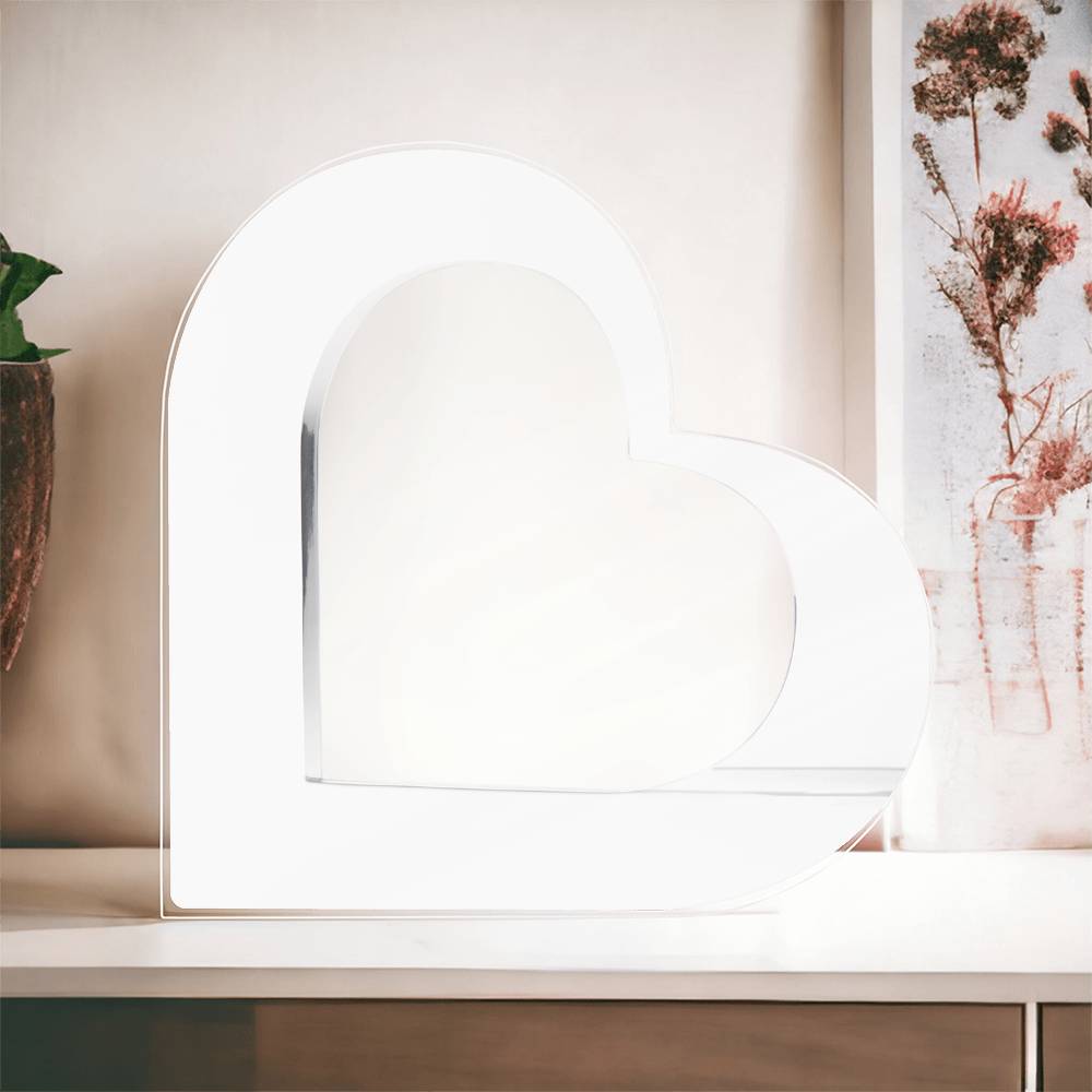 Heart Shaped Acrylic Plaque