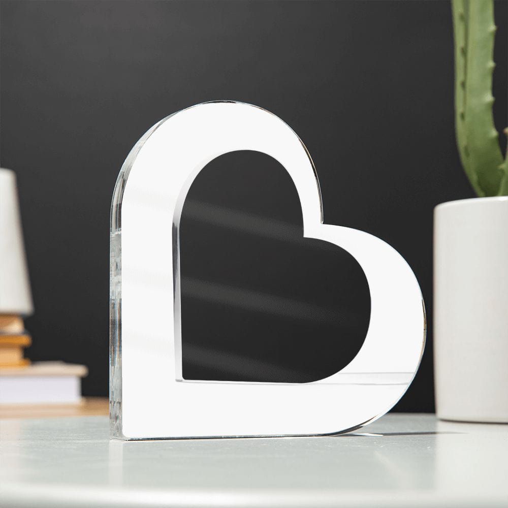 Acrylic Heart Plaque