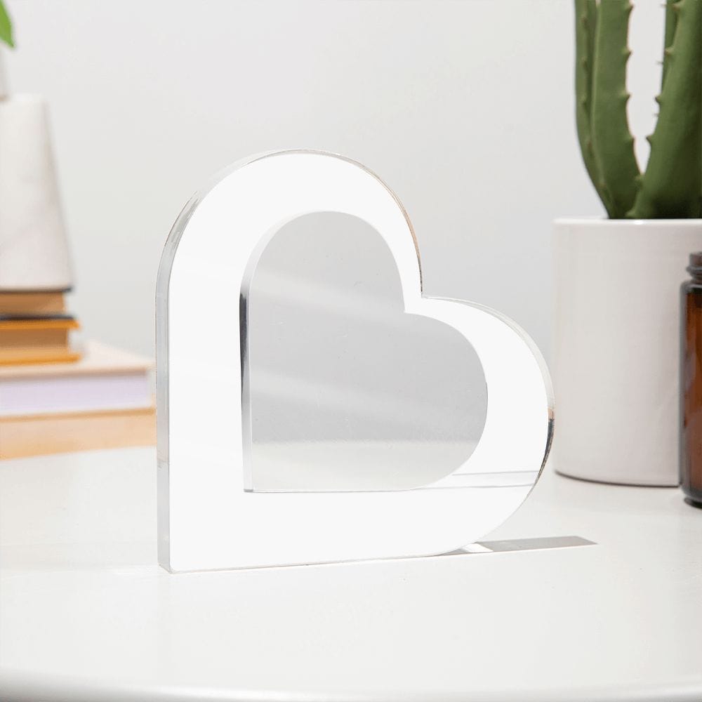 Acrylic Heart Plaque