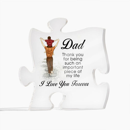 To My Dad, Acrylic Puzzle Plaque, Father's Day Gift, Birthday Christmas Gift Idea