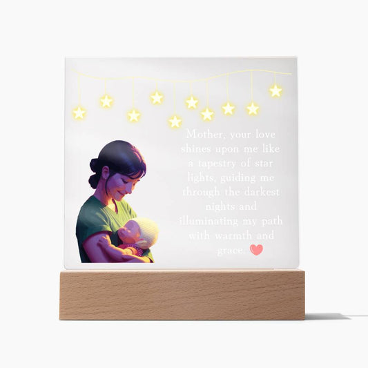 Mom Plaque, Acrylic Square Plaque