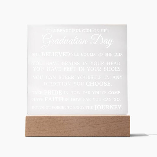 Graduation Gift, Acrylic Plaque