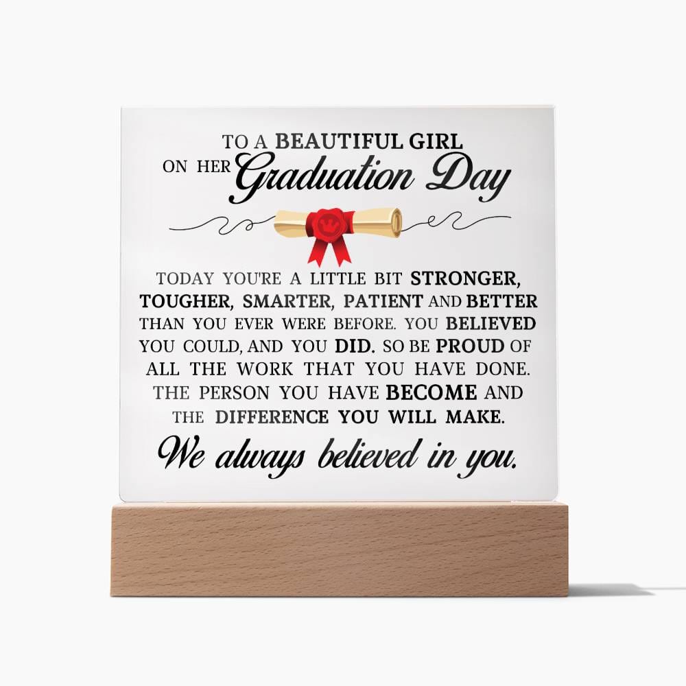 Graduation Gift, Acrylic Plaque, High School Graduation, College Graduation Gift for Her