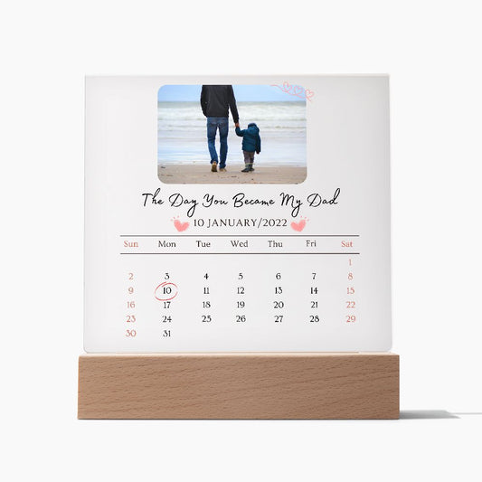 The Day You Became My Dad Acrylic Plaque