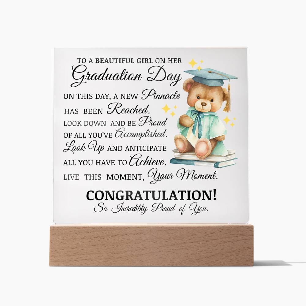 Graduation Gift for Her, Acrylic Plaque
