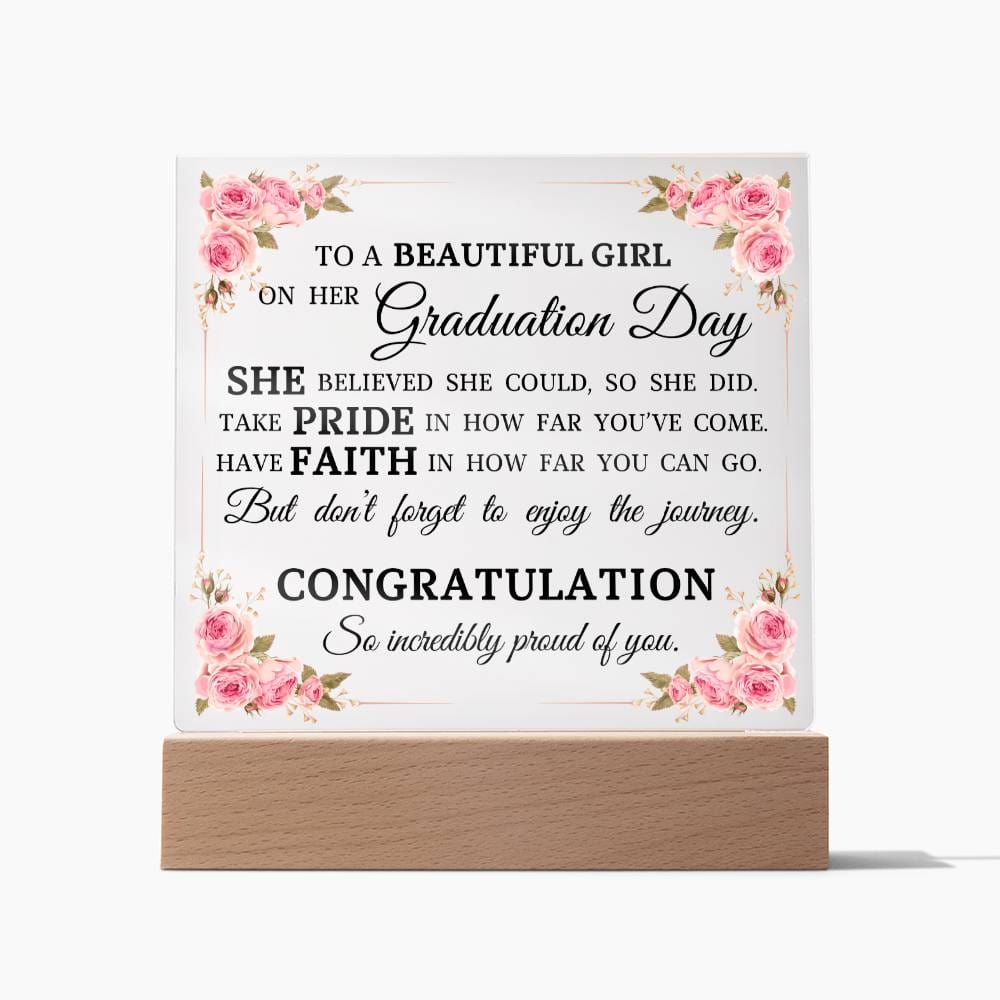 Graduation Gift, Acrylic Plaque, High School Graduation, College Graduation Gift for Her