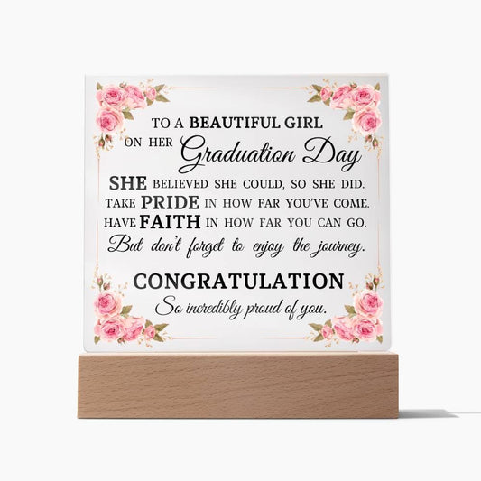 Graduation Gift, Acrylic Plaque, High School Graduation, College Graduation Gift for Her