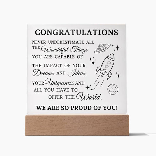 Graduation Gift, Acrylic Plaque