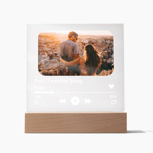 Customized Album Acrylic Plaque, Couple's Gift, Personalized Gift for Men or Women, Unique Gift Idea for Him and Her