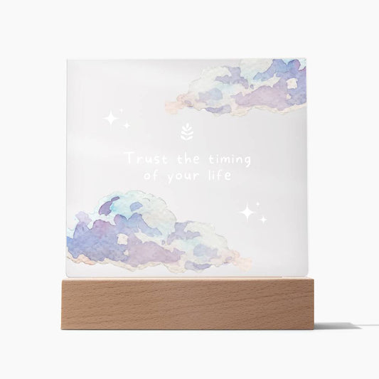 Inspirational Motivation Gift, Acrylic Square Plaque, Gift for Best Friend, Birthday Christmas Gift Idea for Men or Women