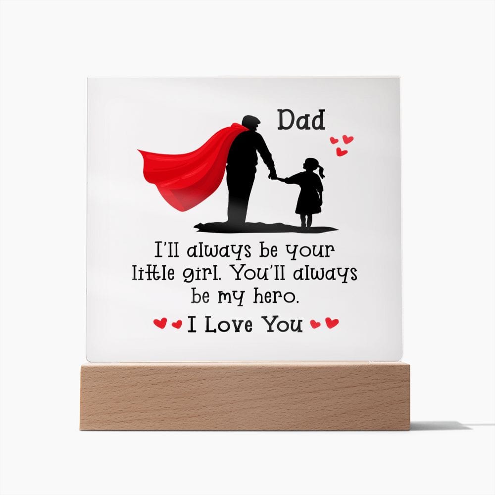 Best Dad Gift, LED Acrylic Plaque