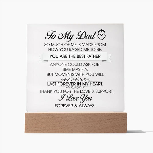 To My Dad Gift, Acrylic Plaque