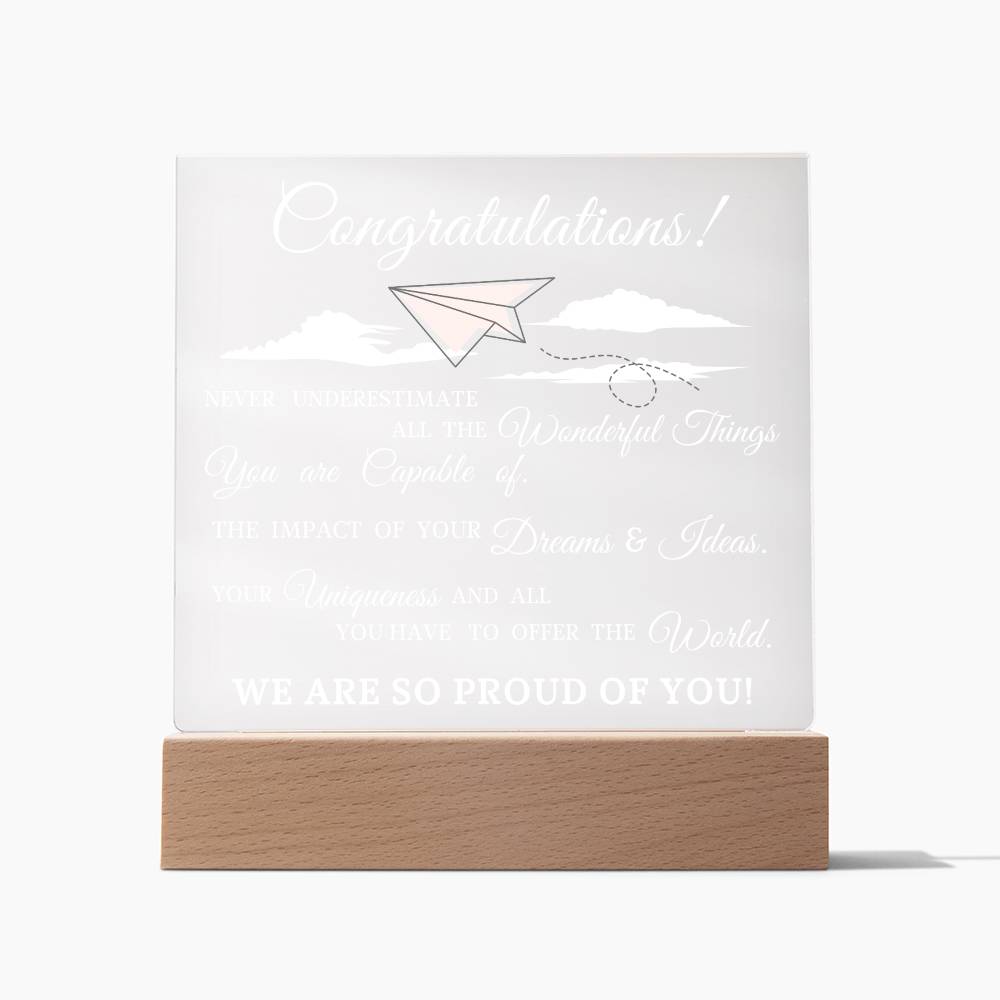 Graduation Gift, Acrylic Plaque