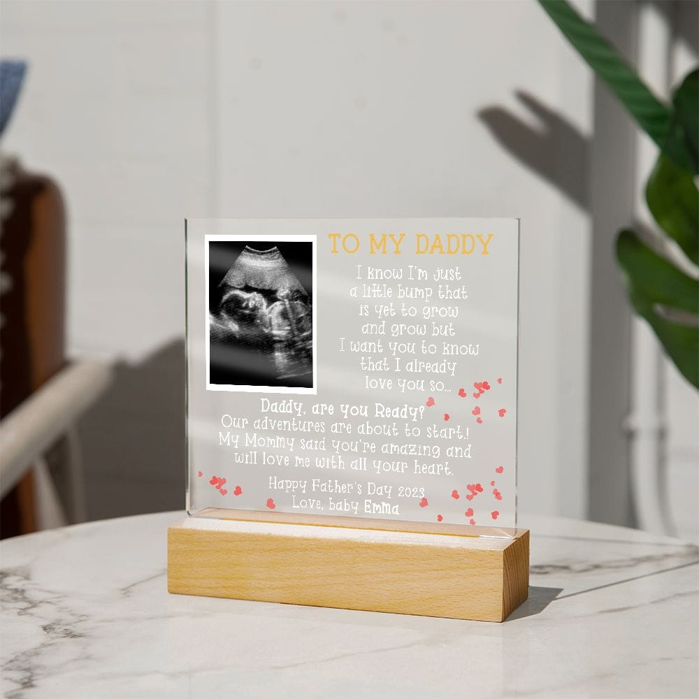 Sonogram Acrylic Plaque for Soon to Be Dad