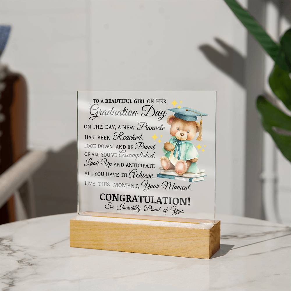 Graduation Gift for Her, Acrylic Plaque