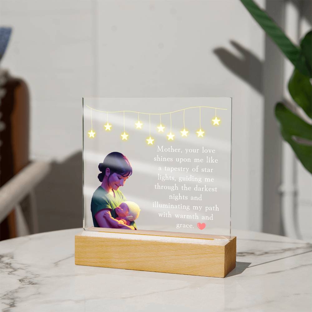 Mom Plaque, Acrylic Square Plaque