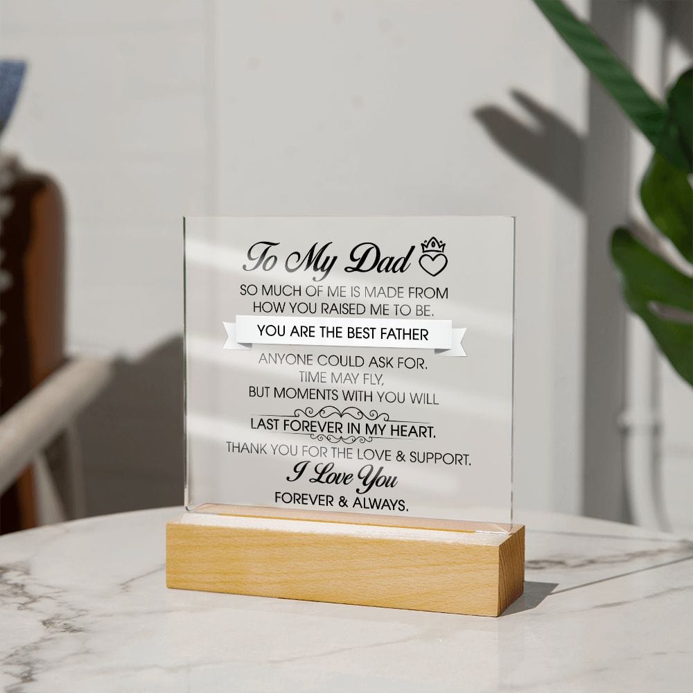 To My Dad Gift, Acrylic Plaque