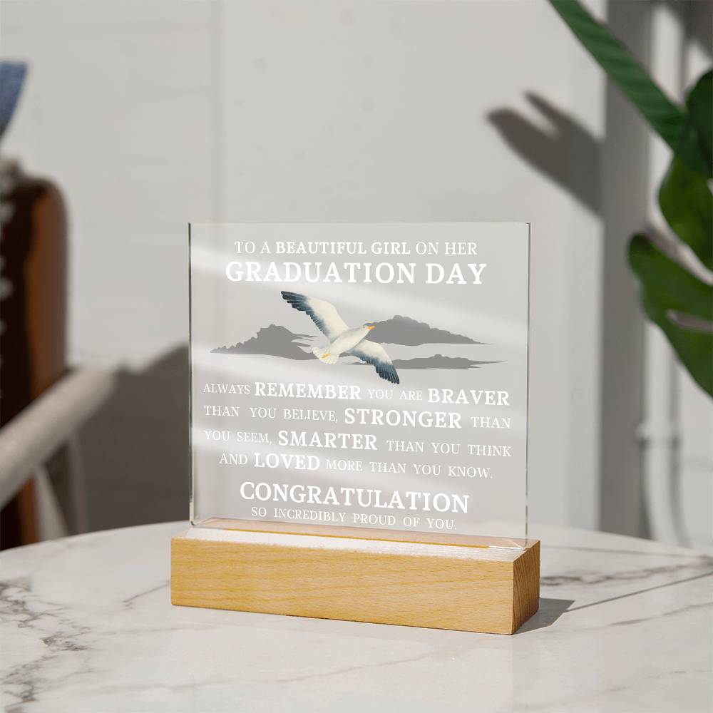 Graduation Gift for Her, Acrylic Plaque