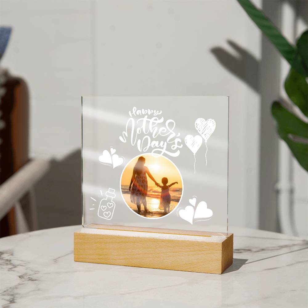 Mothers Day Gift, Acrylic Square Plaque
