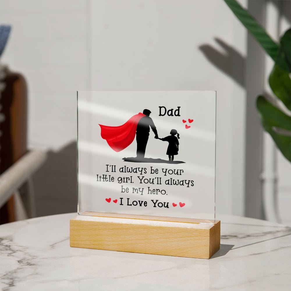 Best Dad Gift, LED Acrylic Plaque